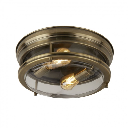 Plafoniera pentru baie IP44 35cm Glasgow alama antic 5182AB SRT
