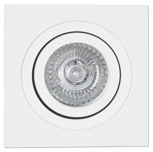 Rama spot directionabil, incastrabil, alb, dim. 9,2x9,2cm RADON-C, 43396