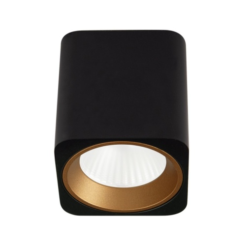 Spot aplicat LED design minimalist TUB negru/auriu - Img 1
