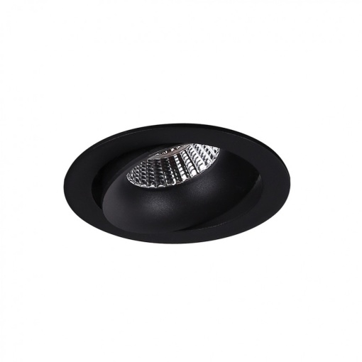Spot directionabil, incastrabil tavan fals, LED dimabil, ARYA TILTED negru H0099 MX