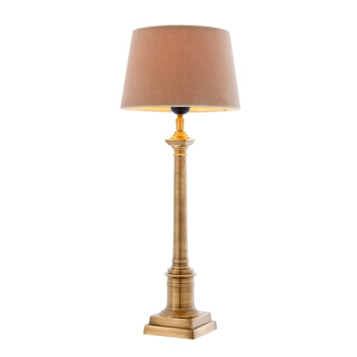 Veioza, lampa de masa cu baza inalta, finisaj brass, H-53cm, Cologne Small 101642 HZ