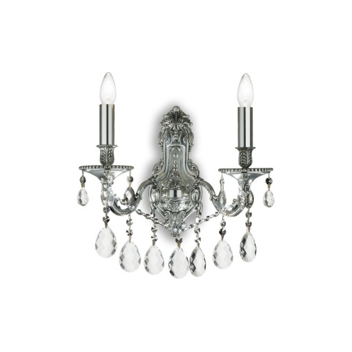 Aplica cristal Venezian argintiu GIOCONDA AP2 ARGENTO 044910