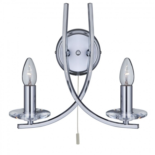Aplica de perete moderna design cromat Ascona 4162-2CC SRT
