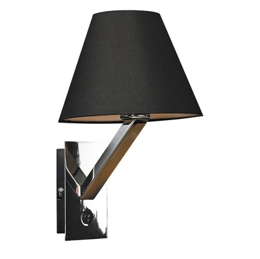 Aplica de perete moderna Orlando crom/ negru 5103W/BL MX
