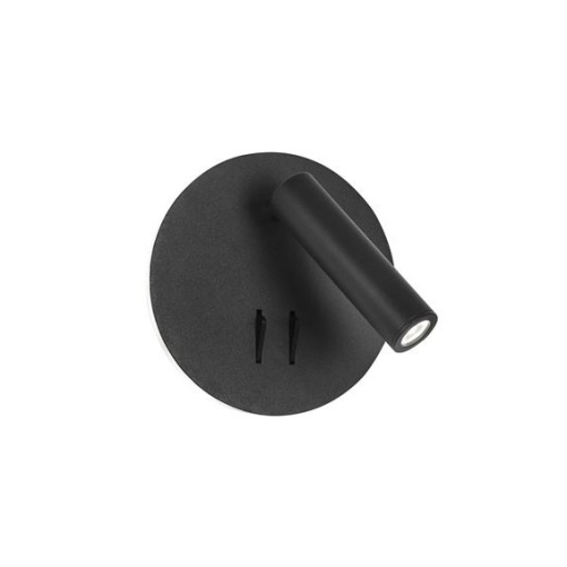 Aplica moderna cu reader LED directionabil Penor neagra NVL-9081222