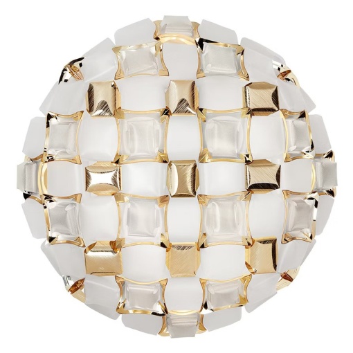 Aplica perete sau tavan design modern geometric Mida Large White-Gold