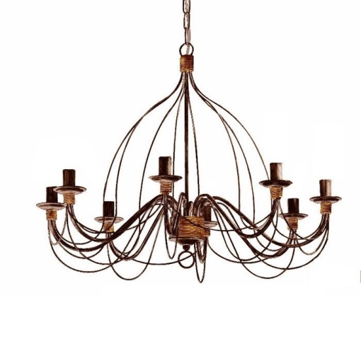 Candelabru design rustic CORTE SP8 RUGGINE 057194