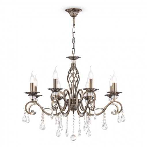 Candelabru elegant design clasic cu 8 brate Grace bronz MYRC247-PL-08-R