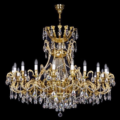 Candelabru XL Cristal Bohemia Exclusive 21 brate LYRA 1420x1100 CE