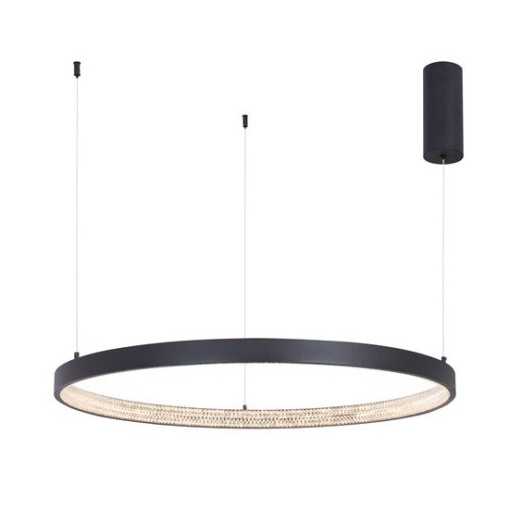 Lustra LED dimabila, design modern PRESTON, 80cm negru NVL-9865180