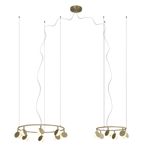 Lustra LED suspendata design modern SHELL 70W aurie - Img 1