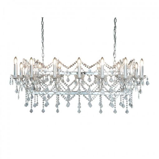 Lustra suspendata cristal design elegant Florence 14L 80614-14CC SRT