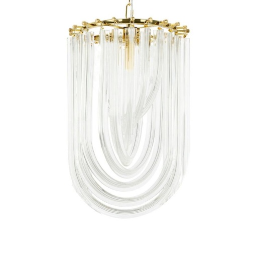 Lustra suspendata design modern Karina S auriu