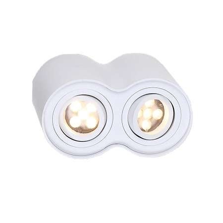 Plafoniera aplicata alba cu 2 spoturi, BASIC ROUND II WH C0085 MX - Img 1