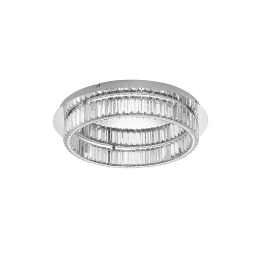 Plafoniera LED dimabila, cristal design elegant AURELIA crom 60cm