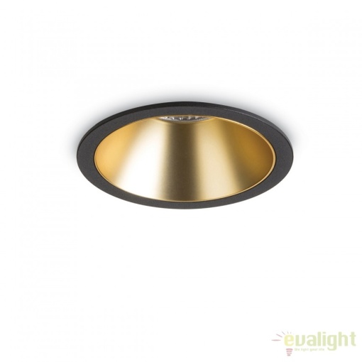 Spot LED incastrabil design modern GAME FI1 ROUND negru / auriu 192345