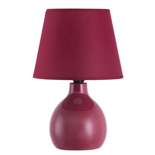 Veioza, lampa de masa design modern Ingrid rosu