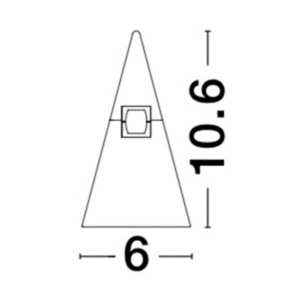 Accesoriu, Corp de iluminat pentru sistemul magnetic PUZZLE si GRAMMI, Cono alama satinata 80060 universul-luminii.ro