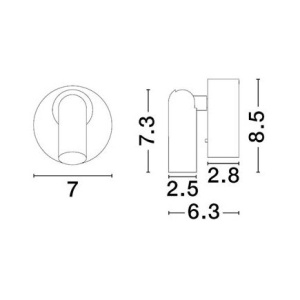 Aplica alba cu spot LED directionabil PICTOR 248260 universul-luminii.ro