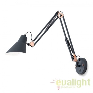 Aplica cu brat articulat Bachelor WA 2-1347 schwarz-cu OR