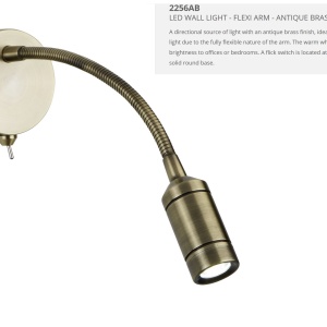 Aplica cu reader LED design minimalist Wall alama antic 2256AB SRT - Img 3