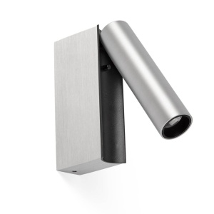 Aplica cu reader LED directionabil stil minimalist CRONOS aluminiu