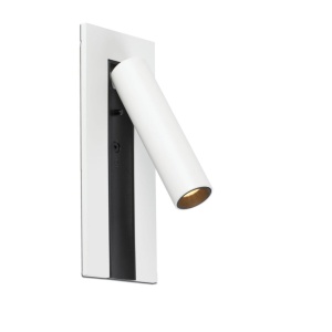 Aplica cu reader LED directionabil stil minimalist GABO alb