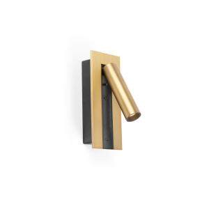 Aplica cu reader LED directionabil stil minimalist GABO USB C bronz - Img 3