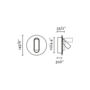 Aplica cu reader LED directionabil stil minimalist TIMIT negru - Img 7