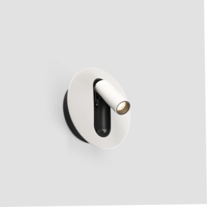 Aplica cu reader LED directionabil stil minimalist TIMIT USB C alb - Img 7
