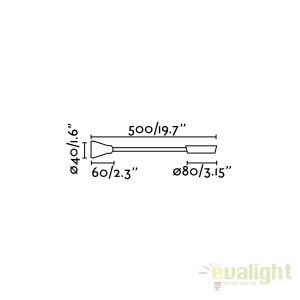Aplica cu reader LED stil modern minimalist BEL alba 41029 42660 universul-luminii.ro