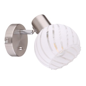 Aplica cu spot design modern WILLY nichel 114250 universul-luminii.ro
