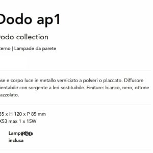 Aplica cu Spot stil modern minimalist Dodo ap1 alama 142940 universul-luminii.ro