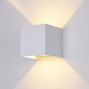 Aplica de exterior cu protectie IP54, 10x10cm, Fulton alb MYO572WL-L6W
