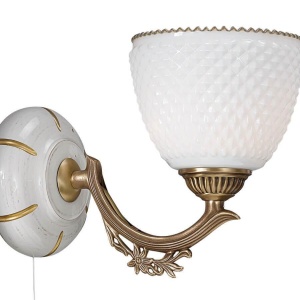 Aplica de perete clasica din alama design italian 8656 107750 universul-luminii.ro