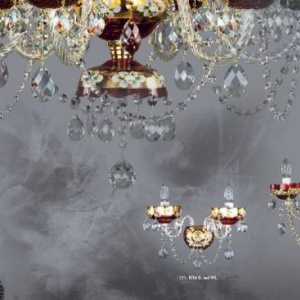 Aplica de perete cristal Bohemia Rita II.red WL CE - Img 2