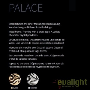 Aplica de perete cristal design elegant Palace auriu MYDIA890-WL-01-G - Img 3