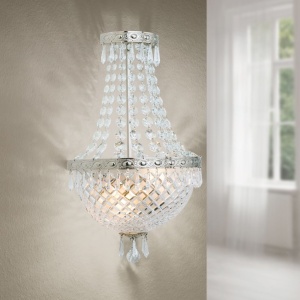 Aplica de perete cristal SCHOLER, EMPIRE CRYSTAL antique silver - Img 6