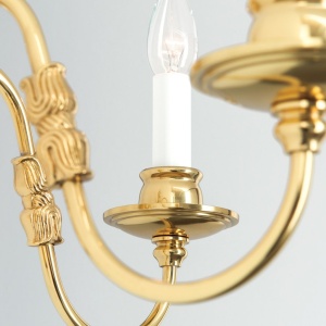 Aplica de perete cu 2 brate design clasic FLAMISCH, alama lucioasa 163610 universul-luminii.ro