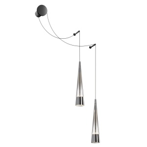Aplica de perete cu 2 pendule LED design modern Sintesi 179830 universul-luminii.ro