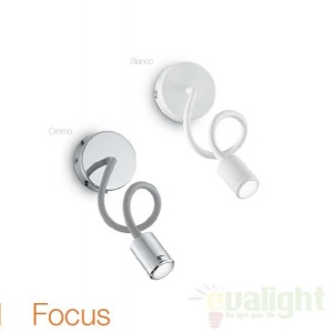 Aplica de perete cu brat flexibil, finisaj alb, LED FOCUS AP1 097183 61350 universul-luminii.ro