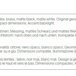 Aplica de perete cu lumina ambientala, design minimalist Notta negru 212380 universul-luminii.ro