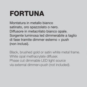 Aplica de perete cu lumina ambientala LED FORTUNA 38cm alb, negru sau auriu 224920 universul-luminii.ro