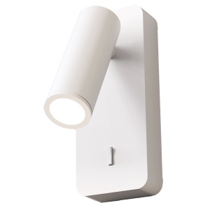 Aplica de perete cu reader Mini GU10 NOTTE alb