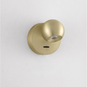 Aplica de perete cu spot LED SFERA aurie - Img 4