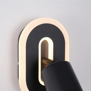 Aplica de perete cu spot metal negru San Diego 628630 universul-luminii.ro
