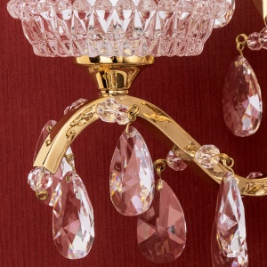 Aplica de perete de lux cristal Scholer Hirohito 2L 24K gold plated 99700 universul-luminii.ro