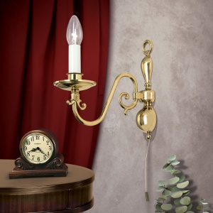 Aplica de perete design clasic FLAMISCH, alama lucioasa - Img 3