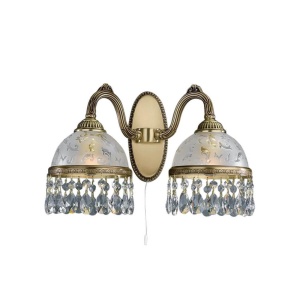 Aplica de perete design clasic realizata manual din alama si Cristal Scholer 6200 105220 universul-luminii.ro