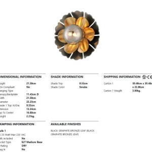 Aplica de perete design deosebit MAGIC GARDEN medium - Img 2